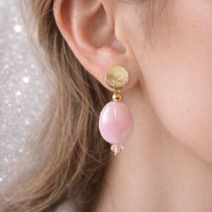 Pendientes Gota Aura Rosa