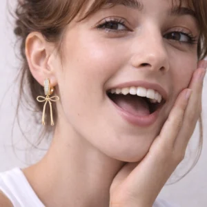 Pendientes Criolla Lazo Dorado