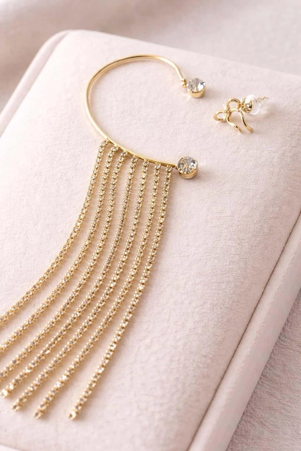 Set Ear Cuff Cascada Strass - Imagen 3