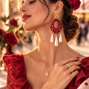 Pendientes Maxi Fuegos y Resina