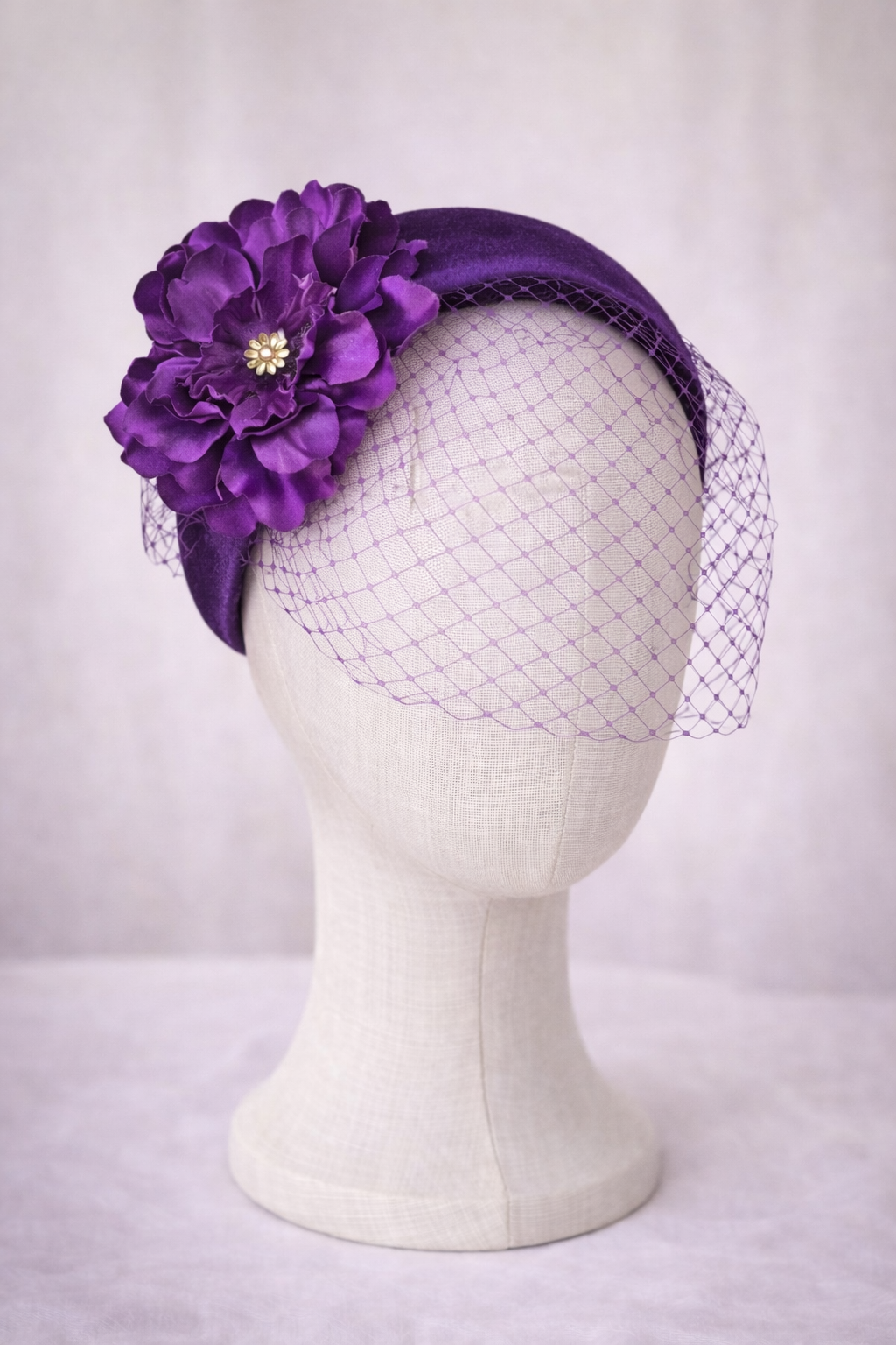 Diadema Tocado 'Lady Violet' - Imagen 4