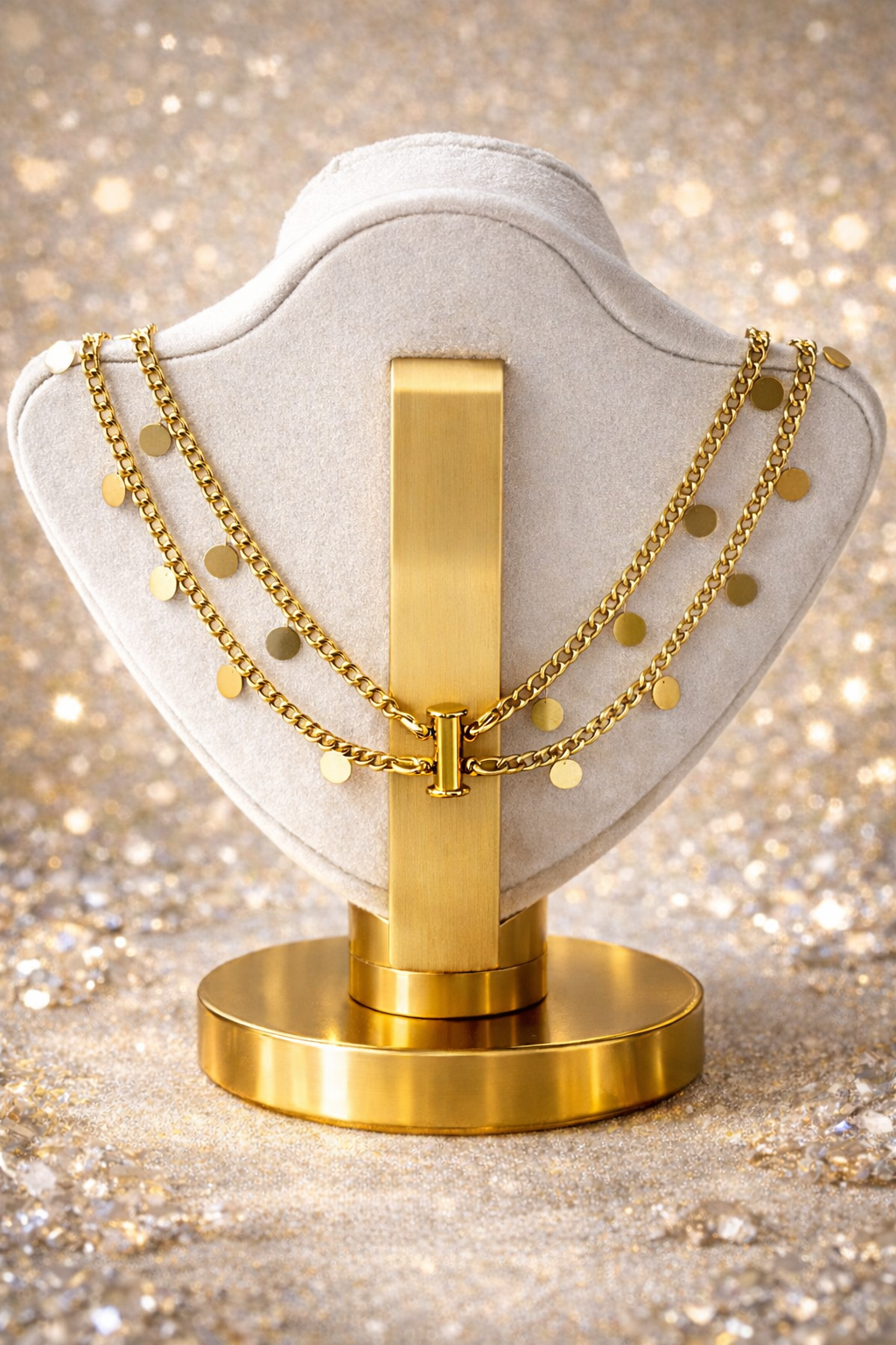 Collar Eslabones Cierre Barril Natural - Imagen 4