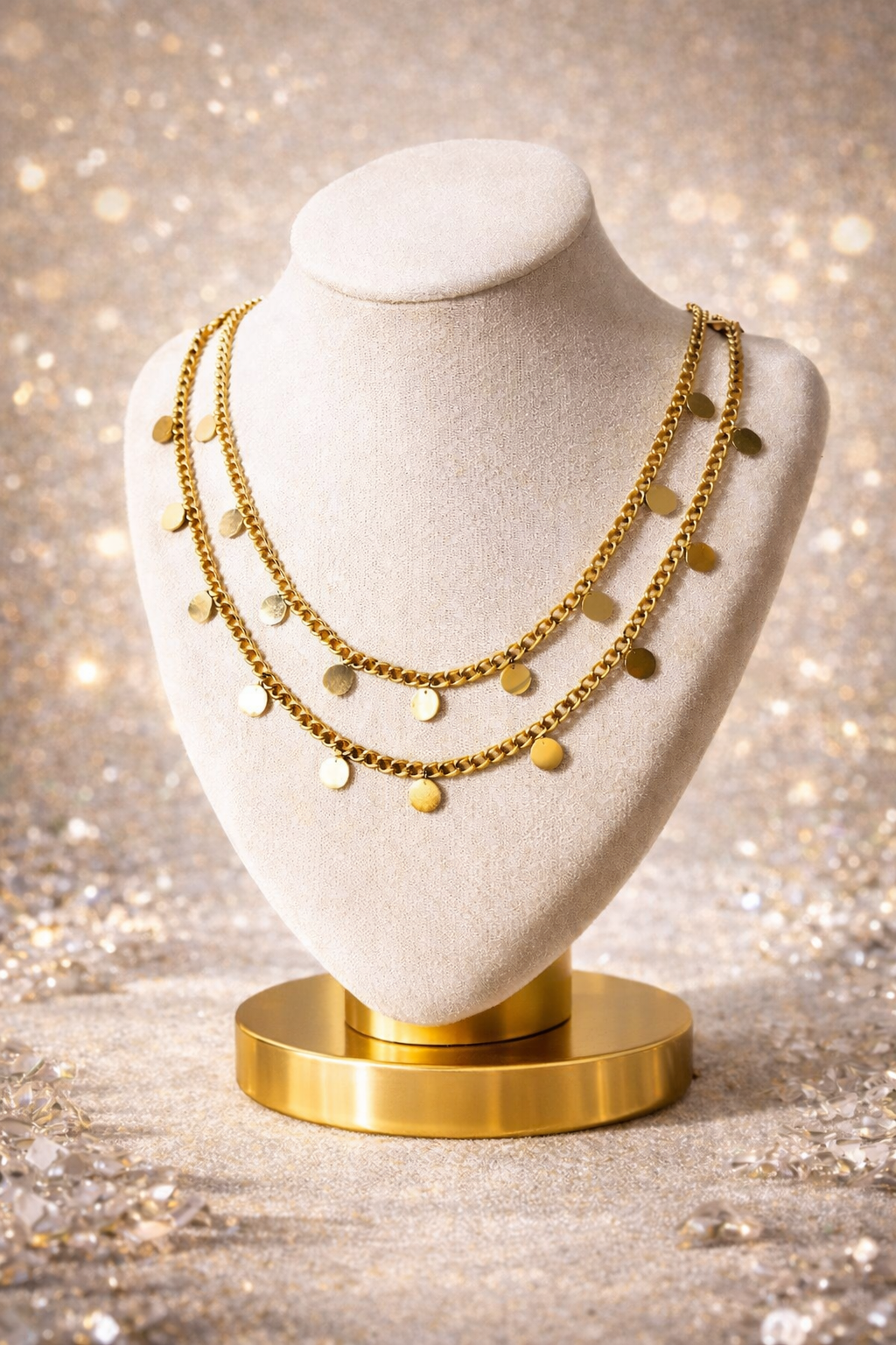 Collar Eslabones Cierre Barril Natural - Imagen 2