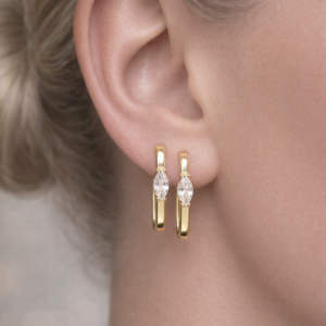 Pendientes Aro Rectangular Marquesa