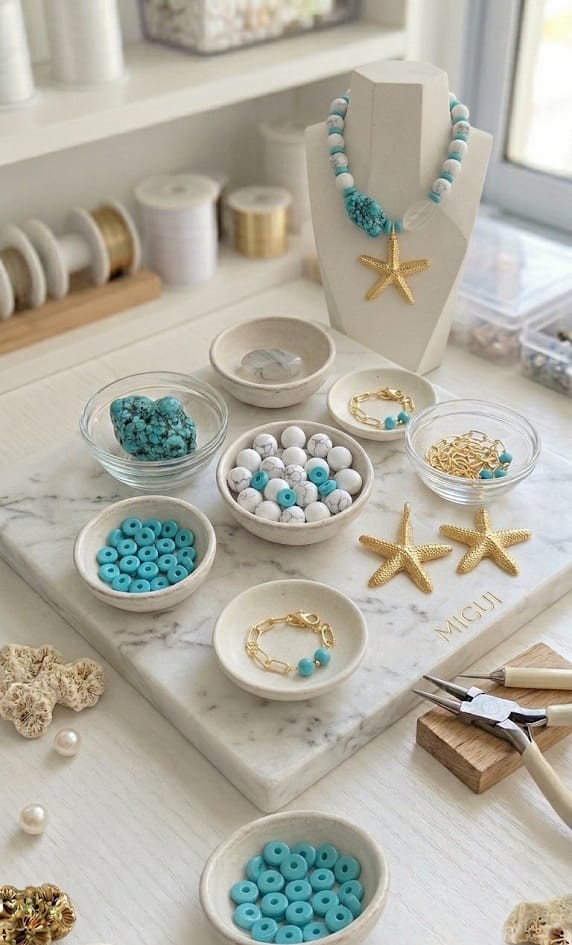 Collar “Starfish Turquoise” con Estrella de Mar - Imagen 2