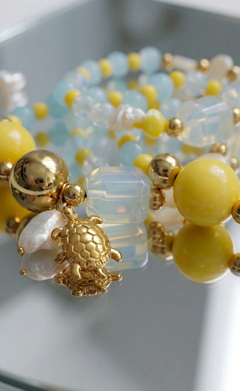 Pulsera “Turtle Riviera” con Nácar, Ópalo y Lapislázuli - Imagen 2