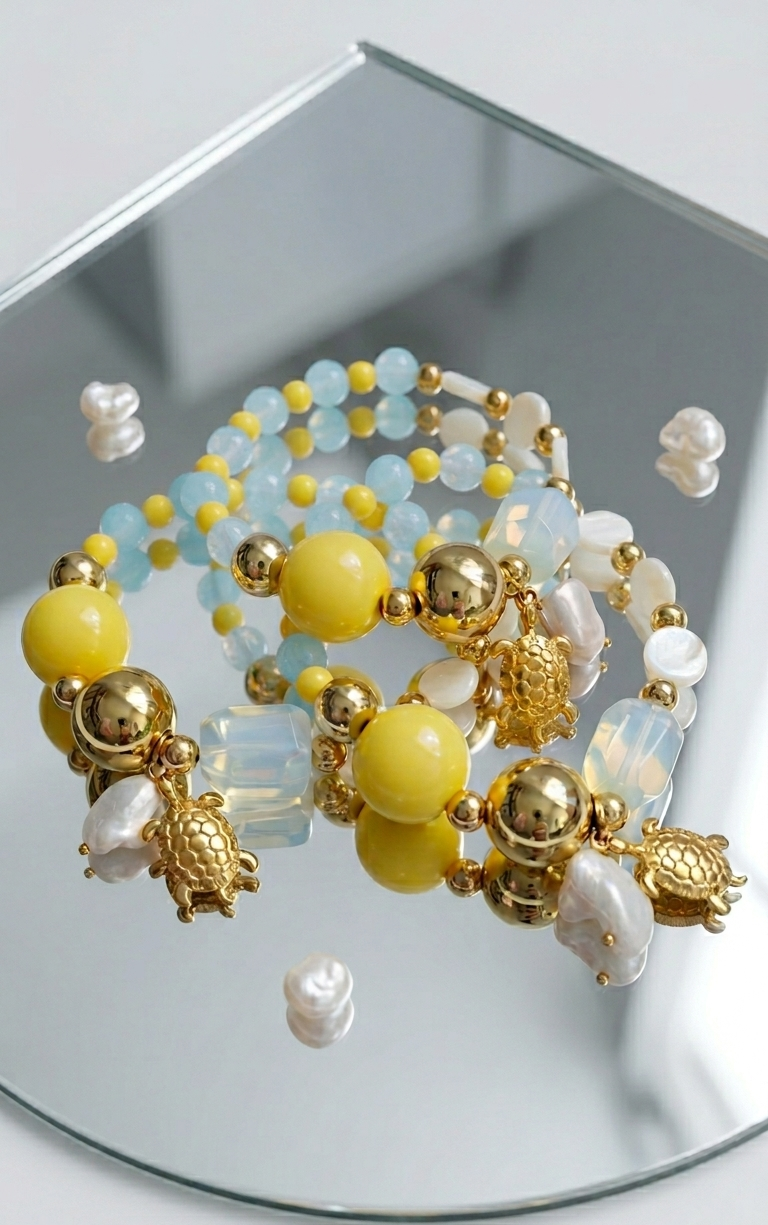 Pulsera “Turtle Riviera” con Nácar, Ópalo y Lapislázuli - Imagen 3