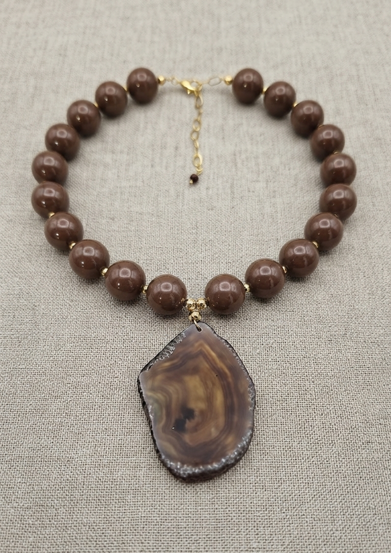 Collar “Earth Agate” con Ágata Natural - Imagen 2