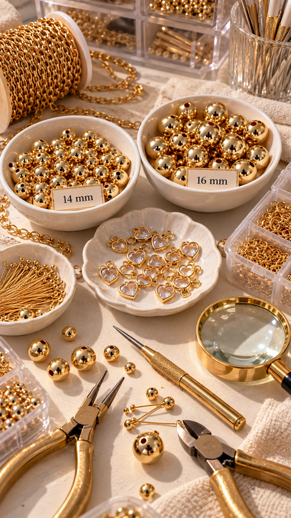 Choker “Golden Mirror Spheres” con Bolas Doradas - Imagen 4